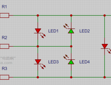 查理复用：少量IO口控制多个LED灯